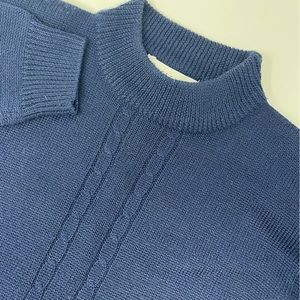 portrait by northern isles silk blend pullover sweater used very clean blue GHM9